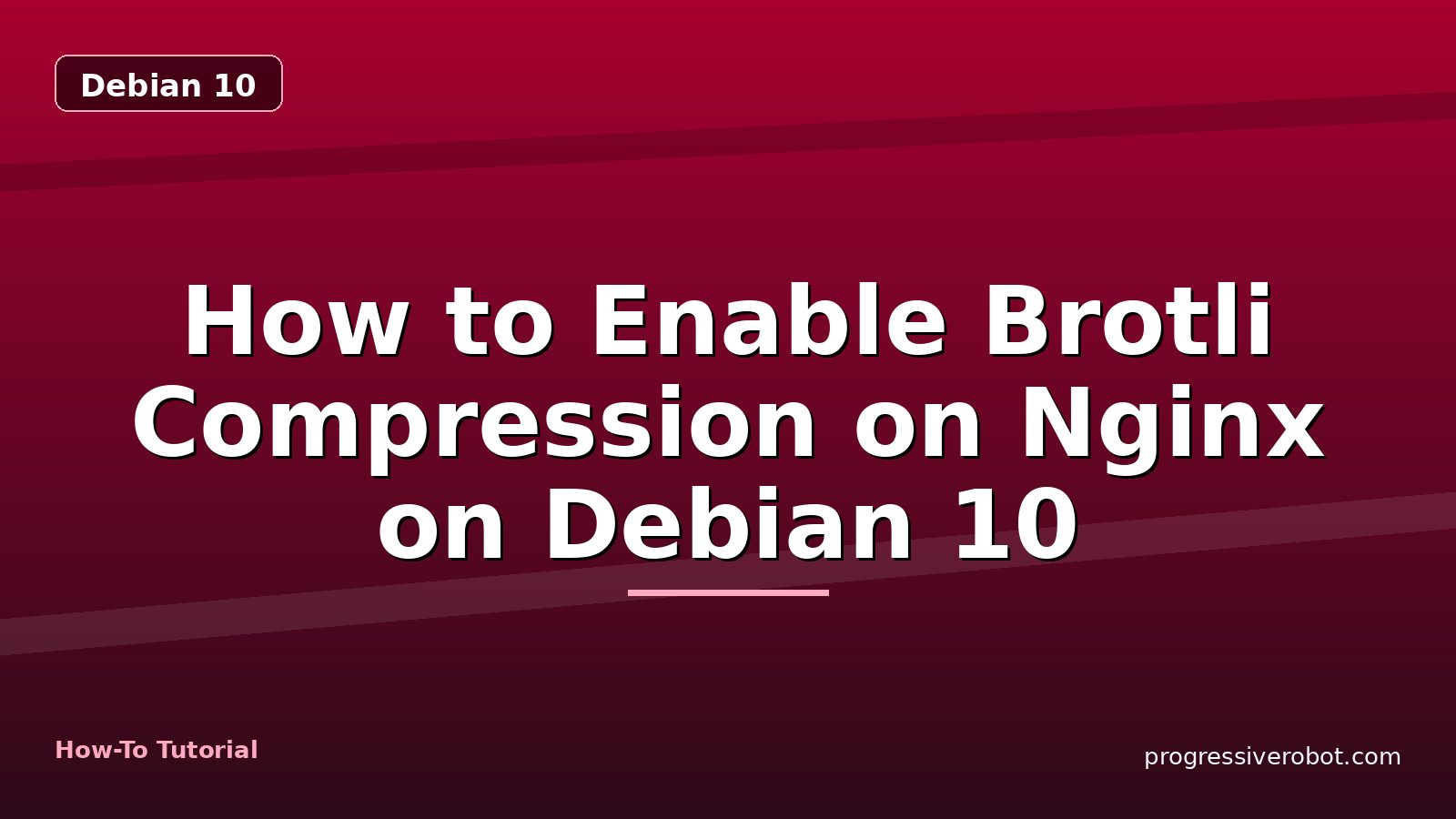 How to Enable Brotli Compression on Nginx on Debian 10 — step-by-step Debian 10 tutorial on Progressive Robot