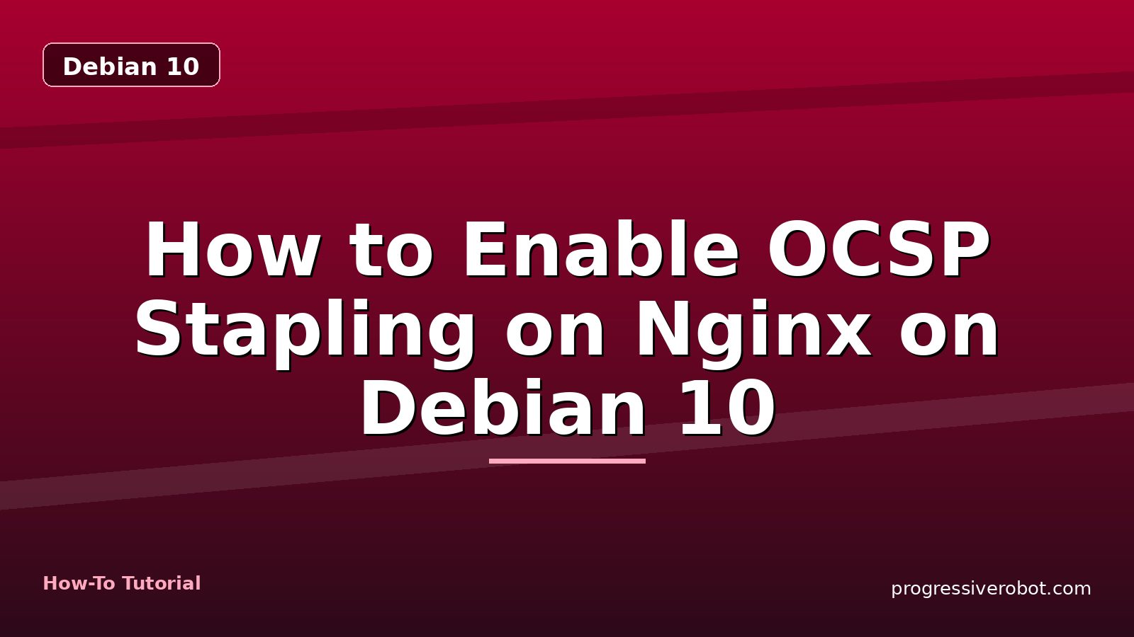 How to Enable OCSP Stapling on Nginx on Debian 10 — step-by-step Debian 10 tutorial on Progressive Robot