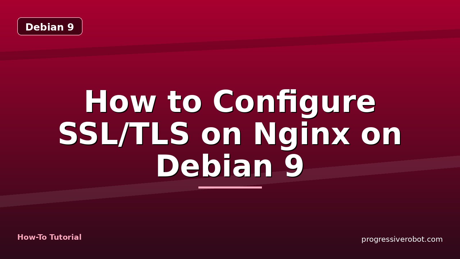 How to Configure SSL/TLS on Nginx on Debian 9 — step-by-step Debian 9 tutorial on Progressive Robot