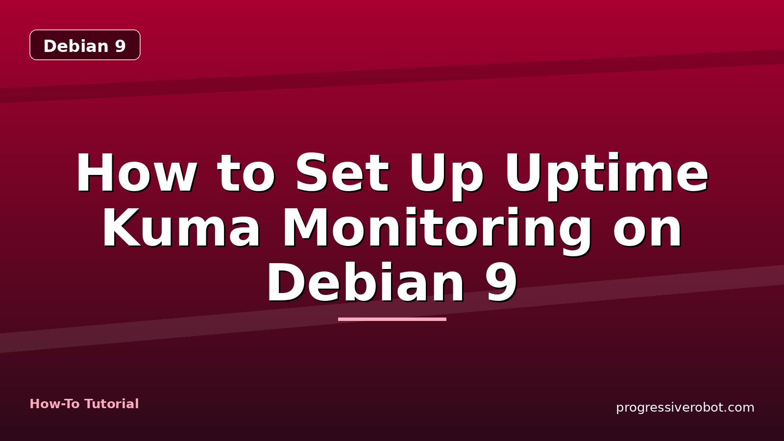 How to Set Up Uptime Kuma Monitoring on Debian 9 — step-by-step Debian 9 tutorial on Progressive Robot