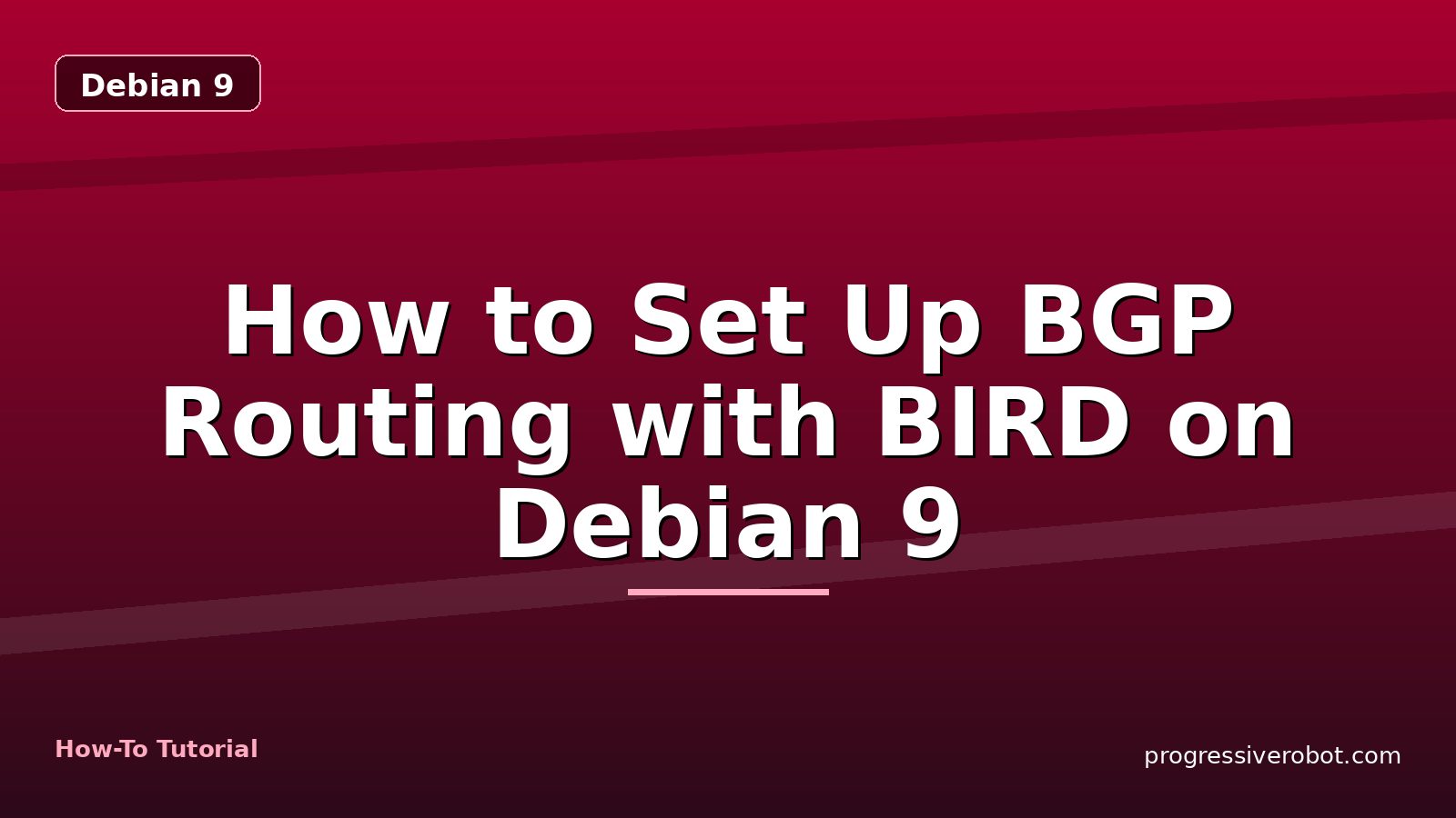 How to Set Up BGP Routing with BIRD on Debian 9 — step-by-step Debian 9 tutorial on Progressive Robot