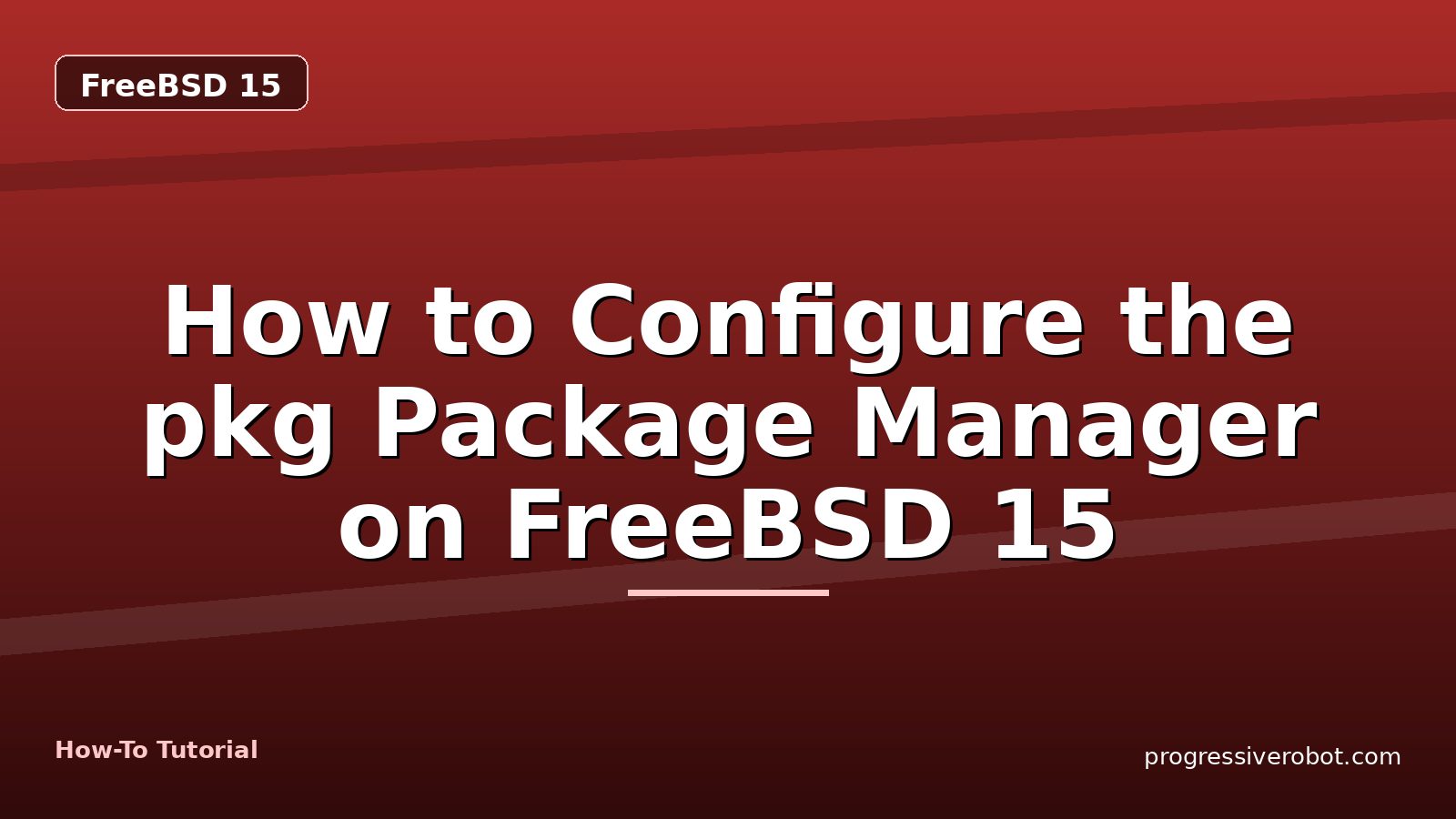 How to Configure the pkg Package Manager on FreeBSD 15