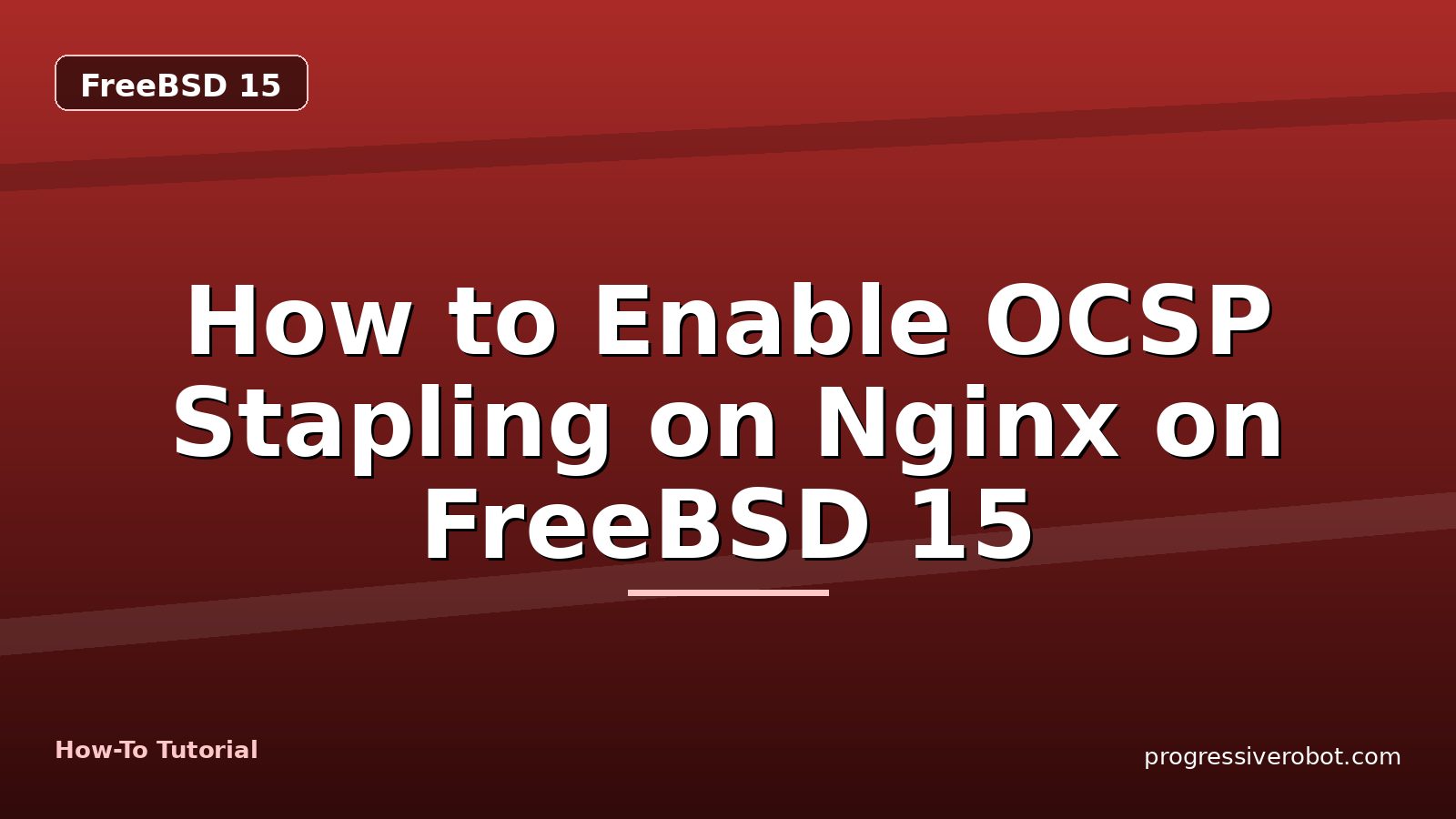 How to Enable OCSP Stapling on Nginx on FreeBSD 15 — step-by-step FreeBSD 15 tutorial on Progressive Robot