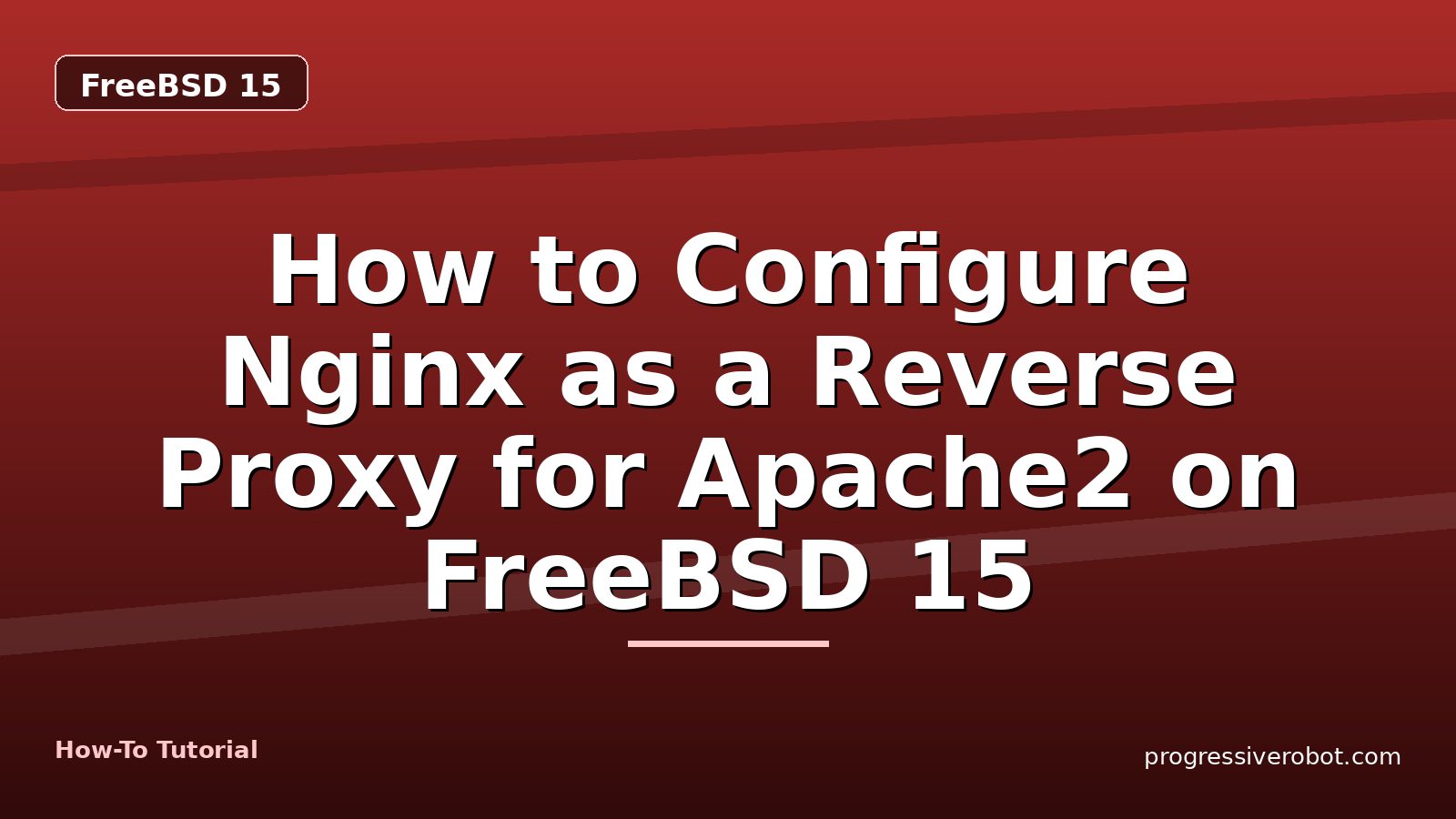 How to Configure Nginx as a Reverse Proxy for Apache2 on FreeBSD 15 — step-by-step FreeBSD 15 tutorial on Progressive Robot