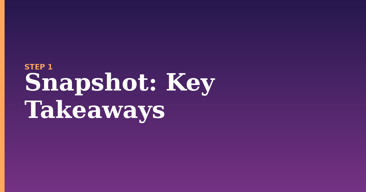 snapshot illustration for: Key Takeaways