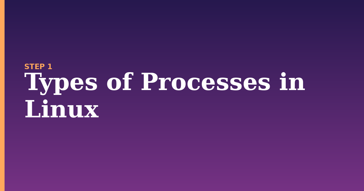 process illustration for: Types of Processes in Linux