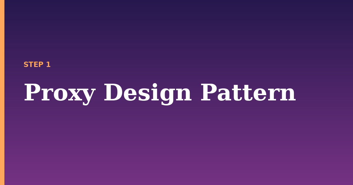 design pattern illustration for: Proxy Design Pattern