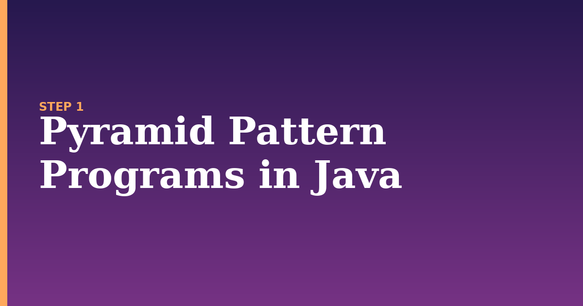 pyramid pattern illustration for: Pyramid Pattern Programs in Java