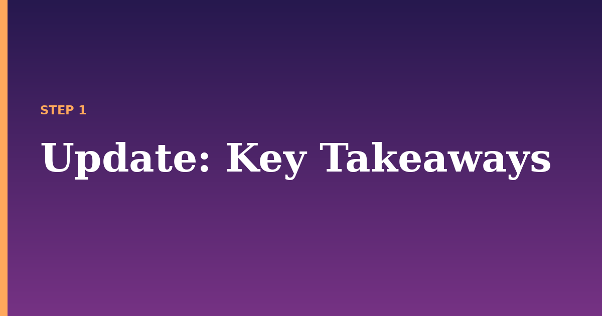 update illustration for: Key Takeaways