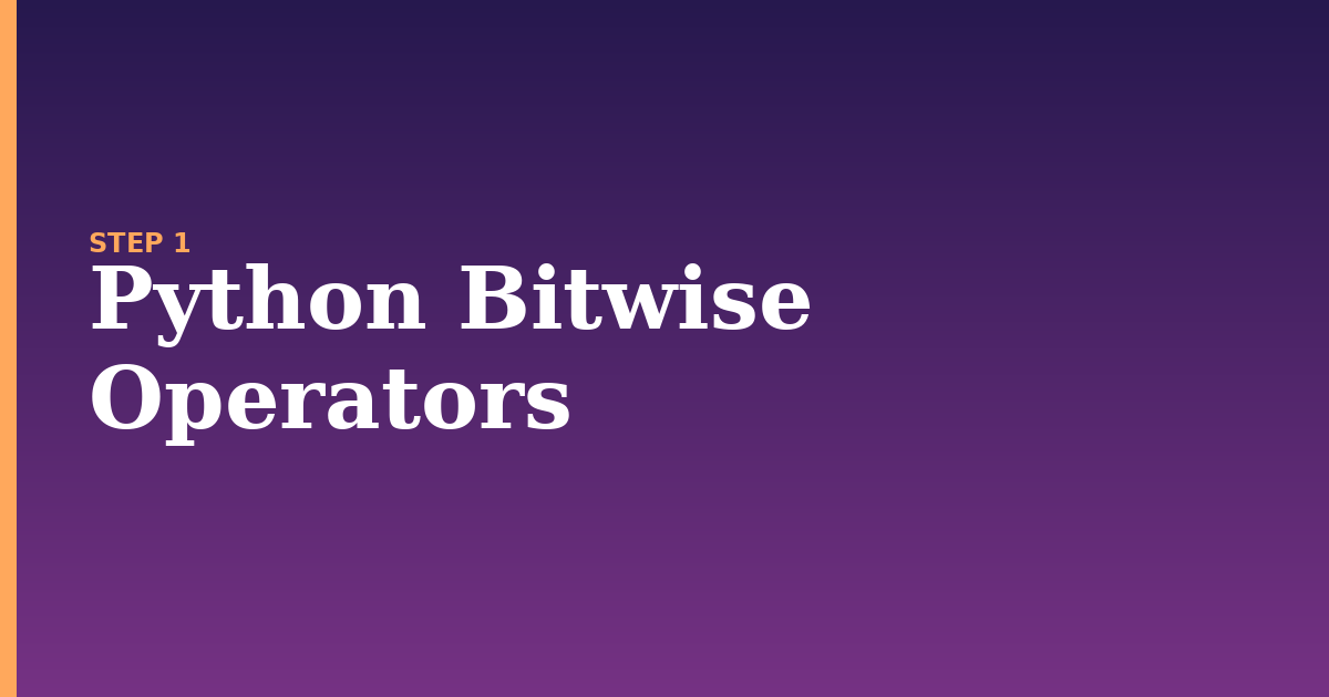python bitwise illustration for: Python Bitwise Operators