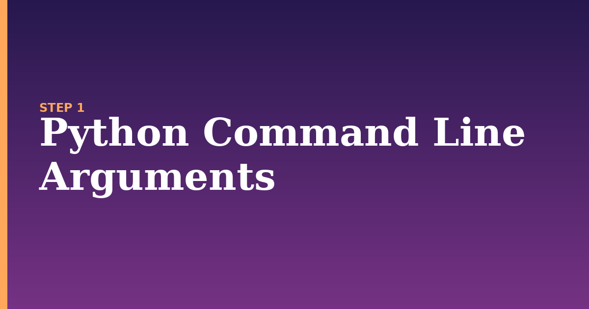 line arguments illustration for: Python Command Line Arguments