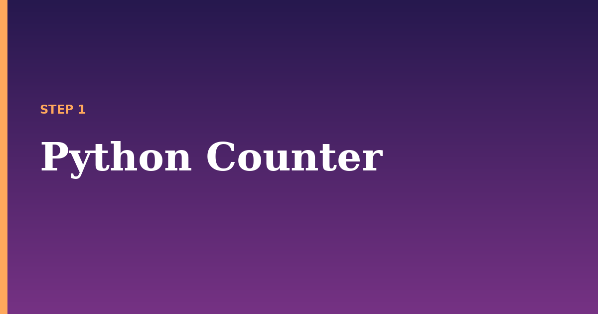 counter illustration for: Python Counter