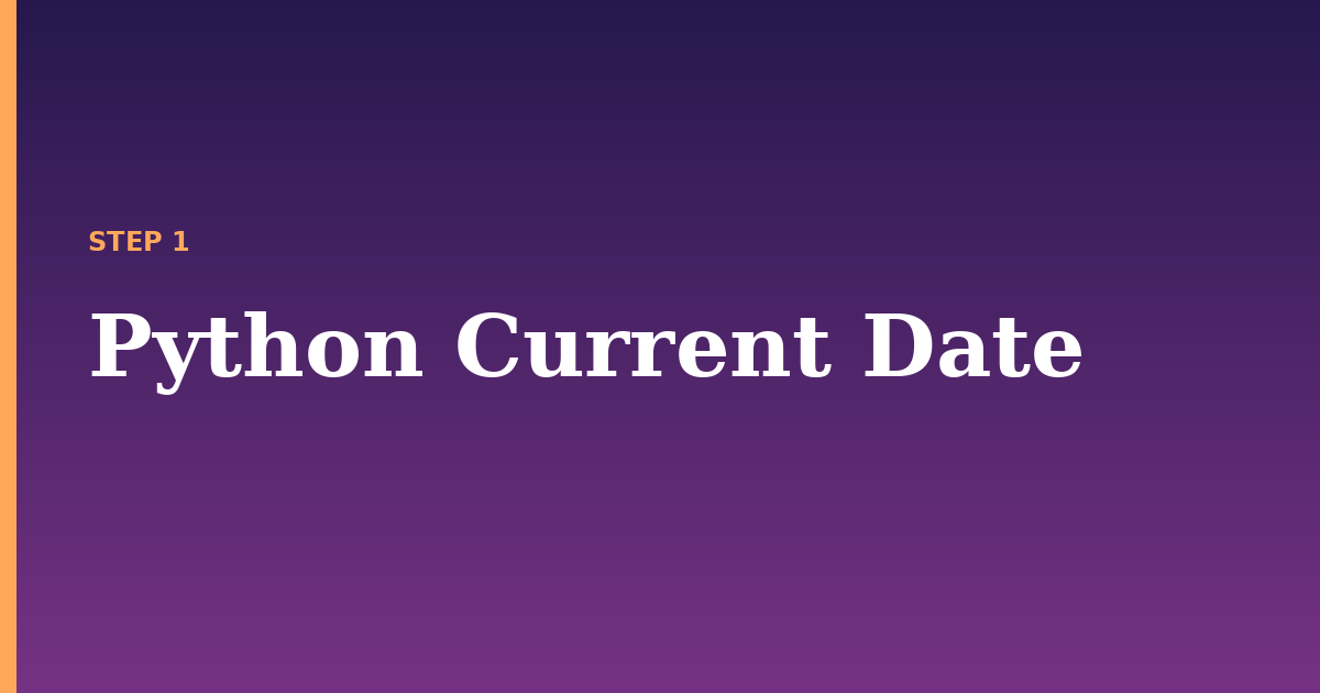 current date illustration for: Python Current Date