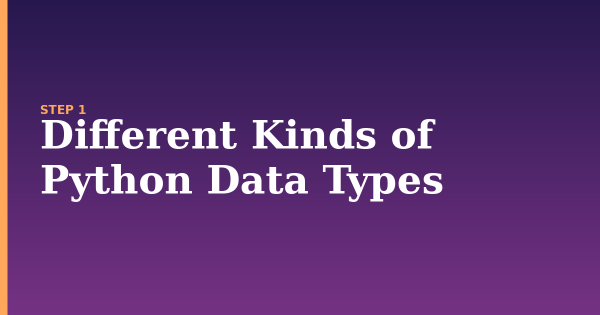 python illustration for: Different Kinds of Python Data Types