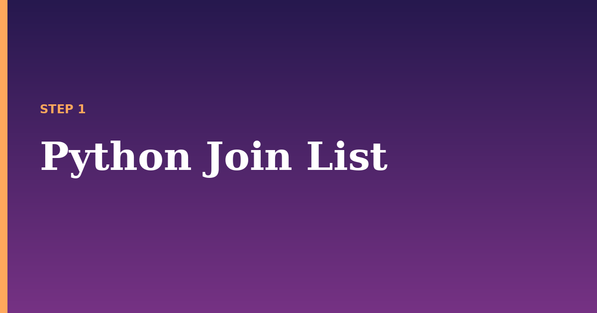 list illustration for: Python Join List