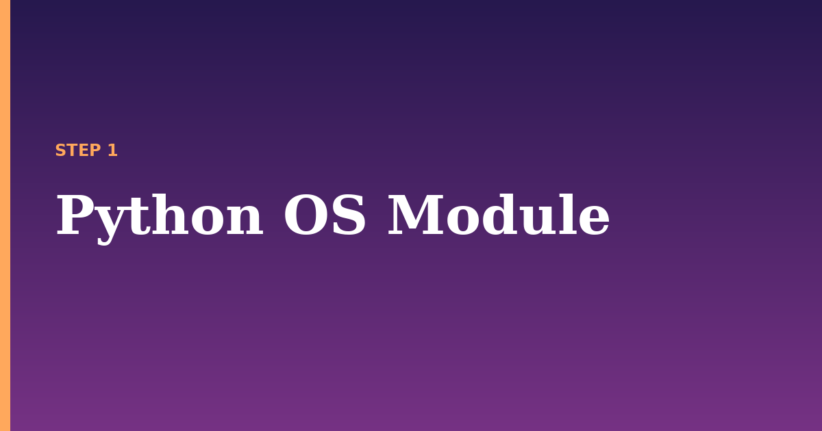 python illustration for: Python OS Module