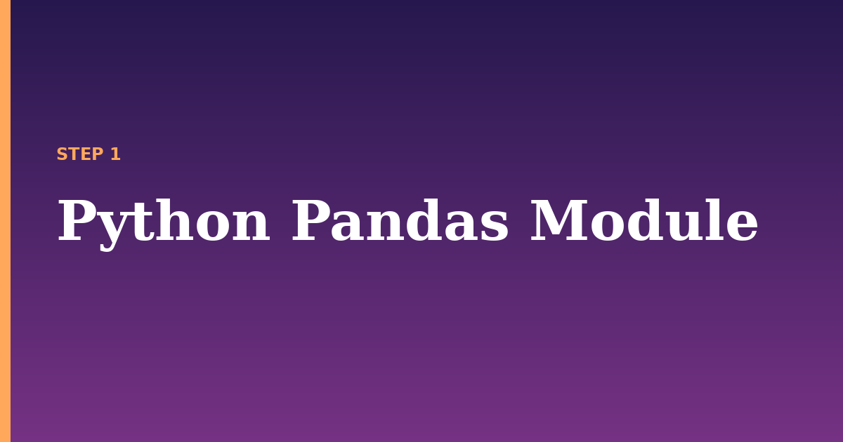 pandas illustration for: Python Pandas Module