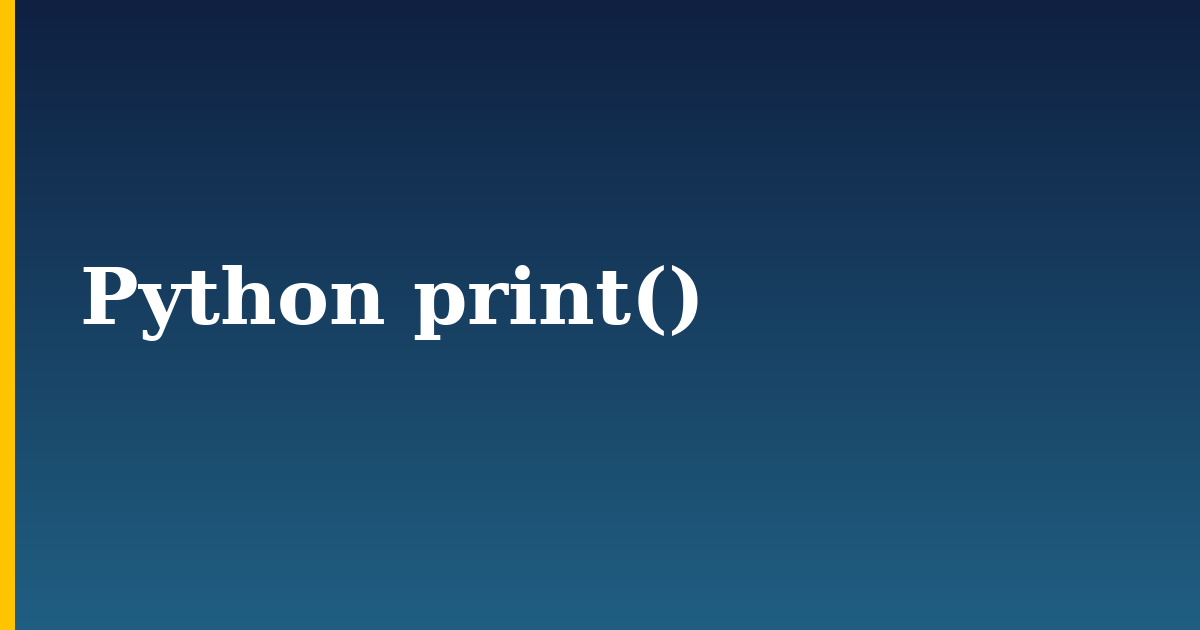 Python print() — step-by-step Python tutorial on Progressive Robot