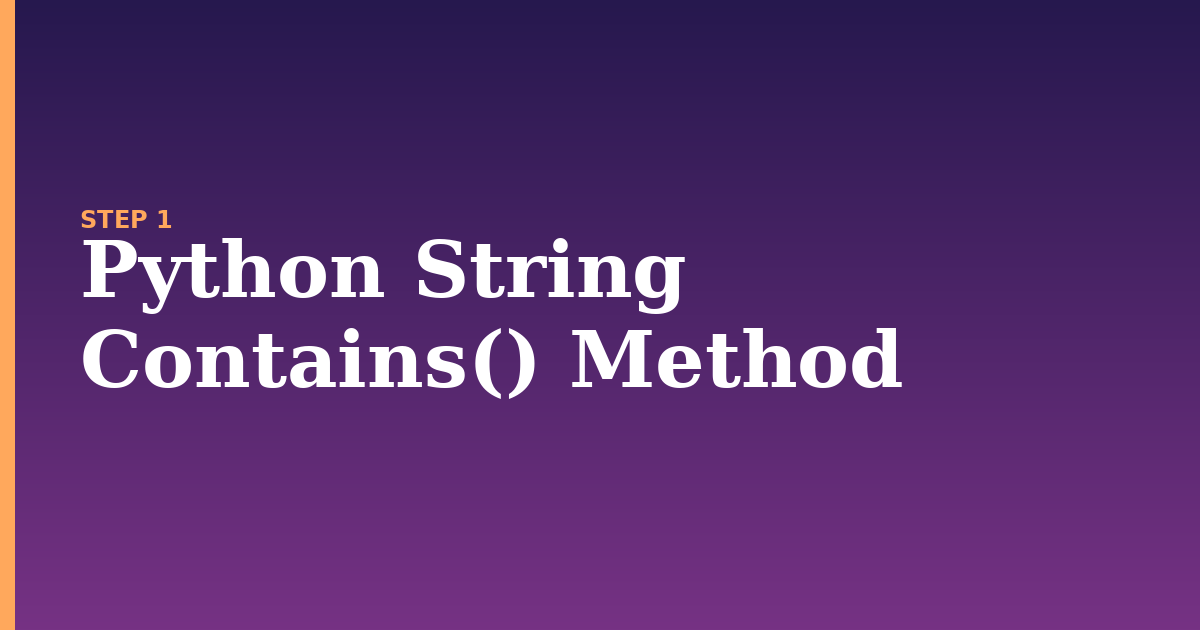 python string illustration for: Python String Contains() Method