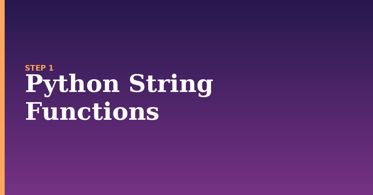 python string illustration for: Python String Functions