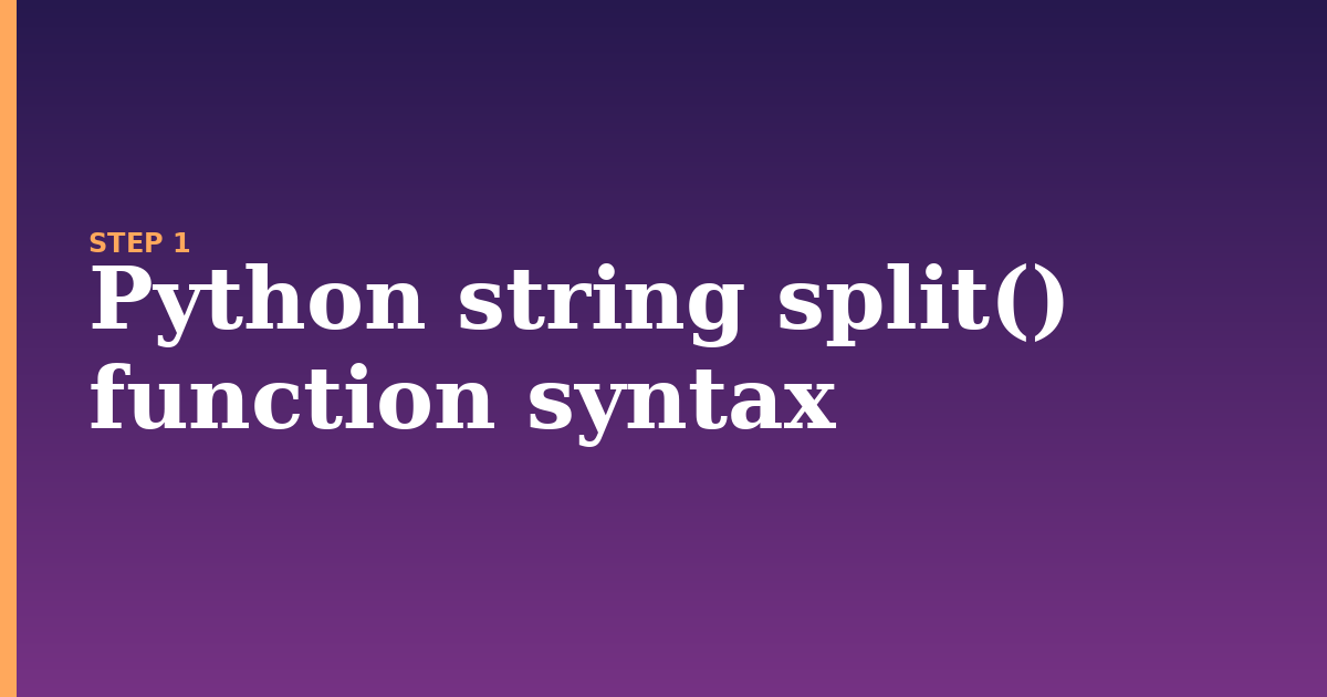 string split illustration for: Python string split() function syntax