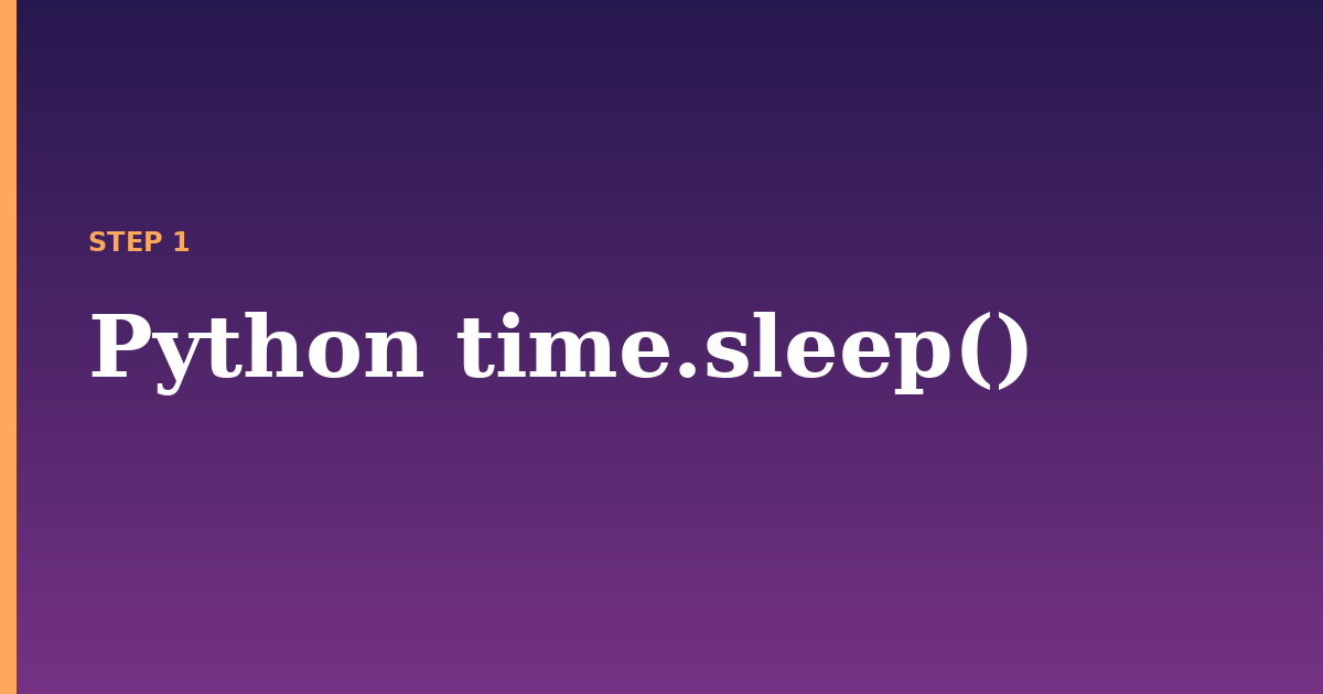 time.sleep illustration for: Python time.sleep()