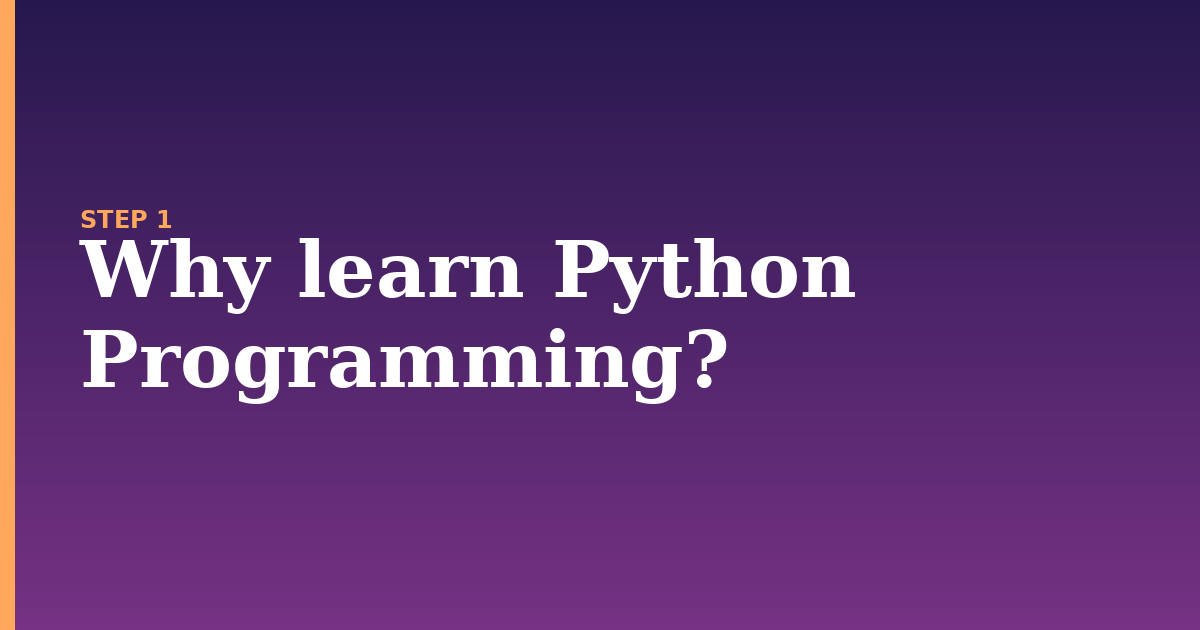 python illustration for: Why learn Python Programming?