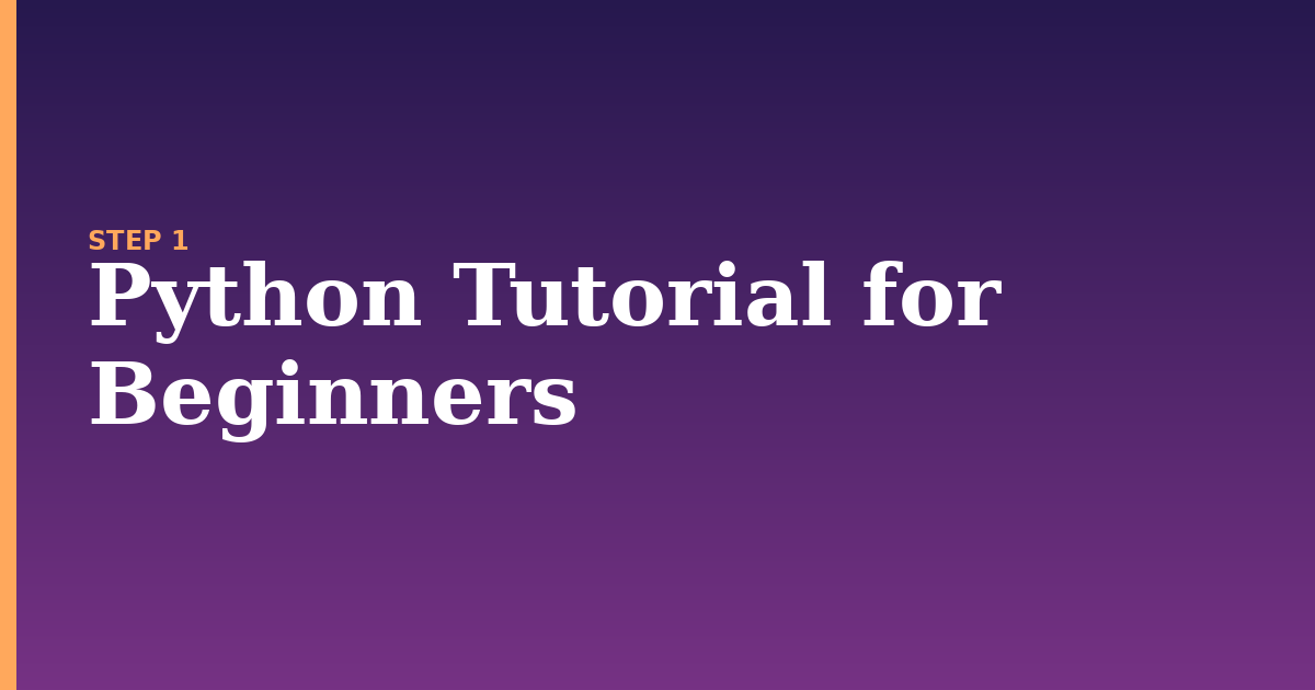 python illustration for: Python Tutorial for Beginners