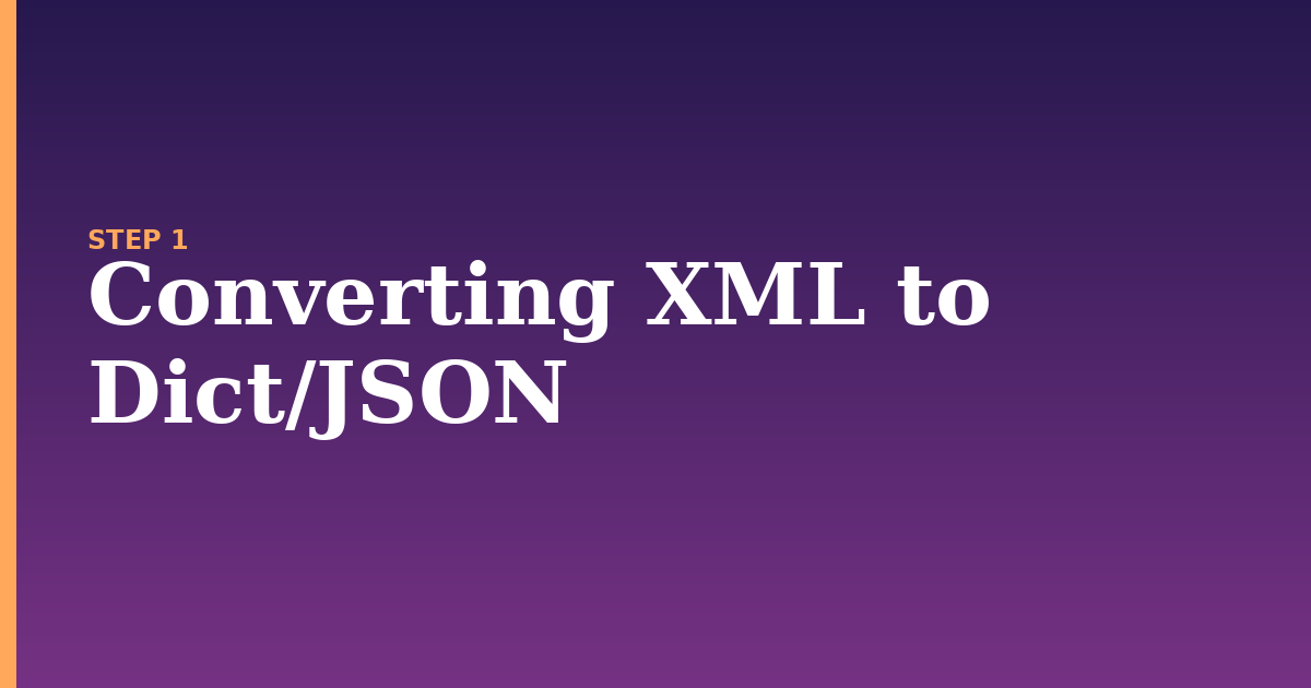 xml illustration for: Converting XML to Dict/JSON