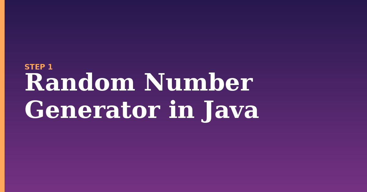 random number illustration for: Random Number Generator in Java