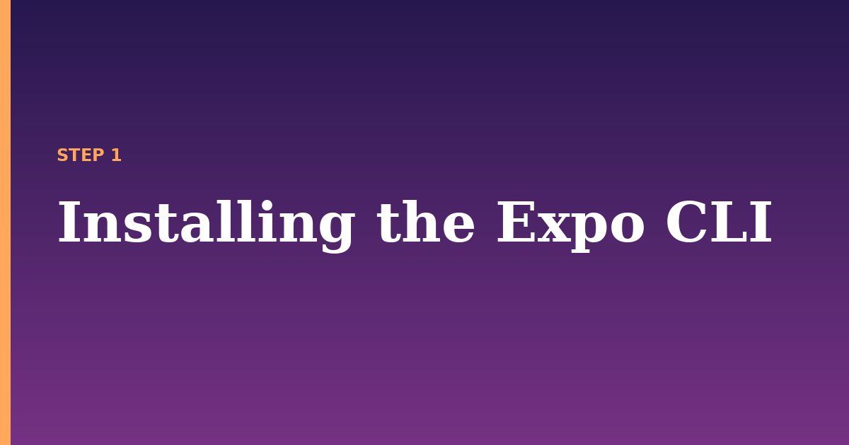expo illustration for: Installing the Expo CLI