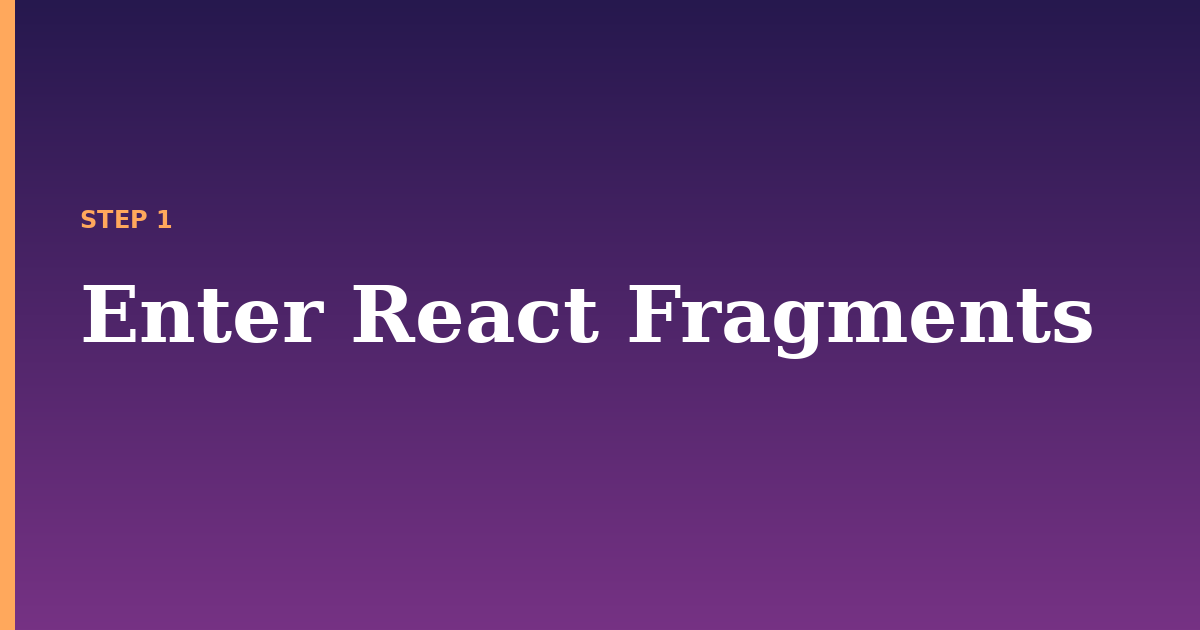react illustration for: Enter React Fragments