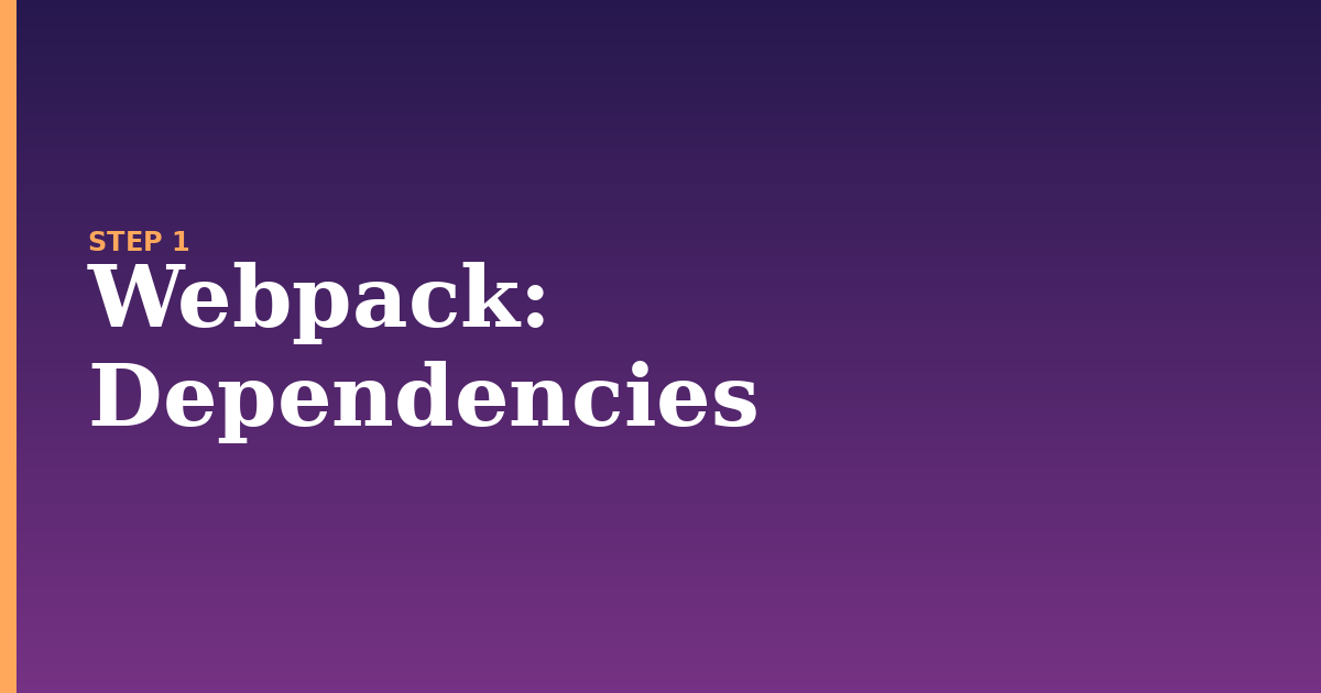 webpack illustration for: Dependencies