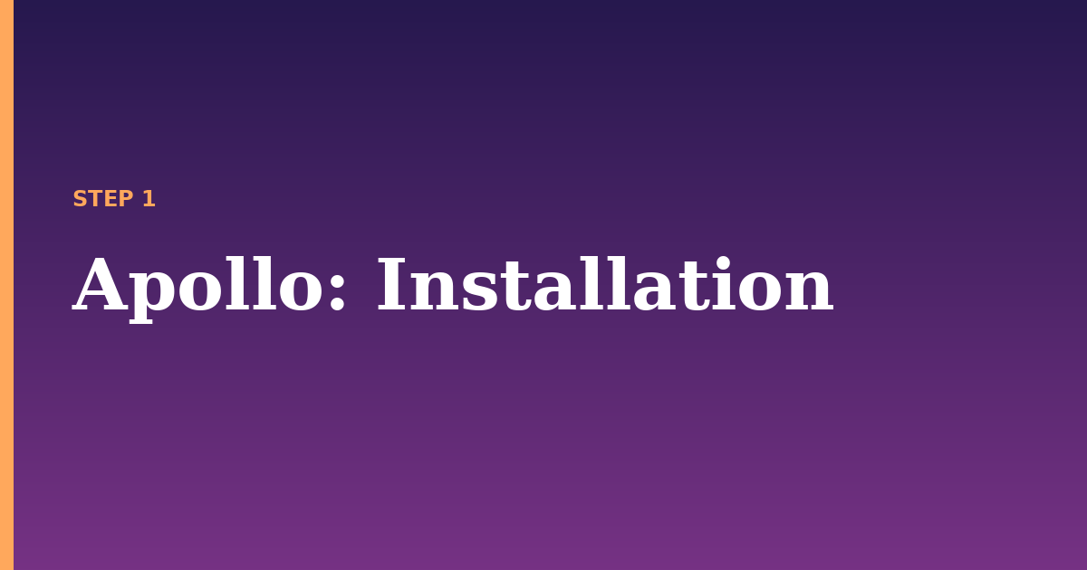 apollo illustration for: Installation