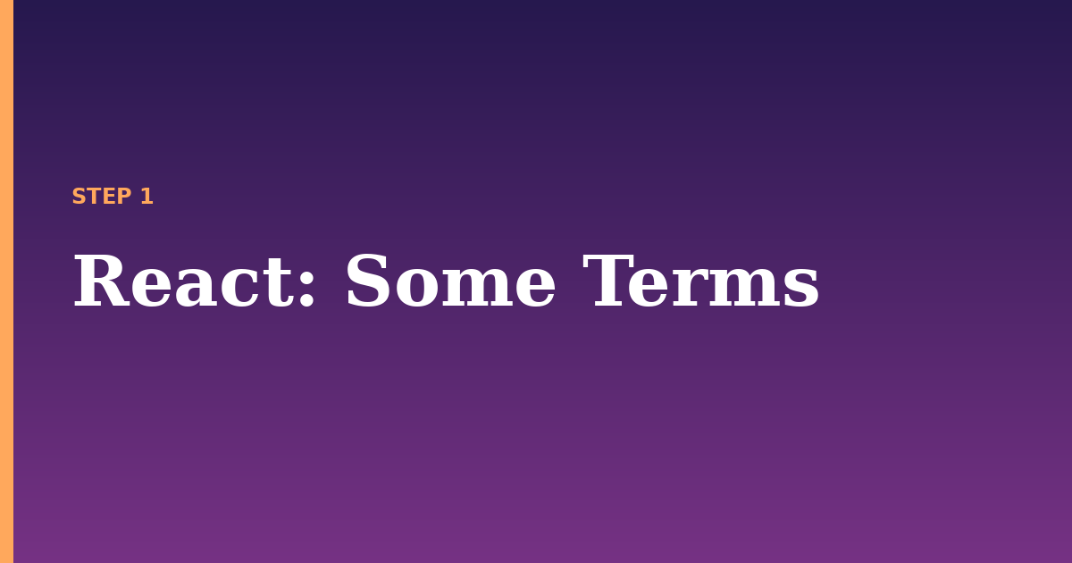 react illustration for: Some Terms