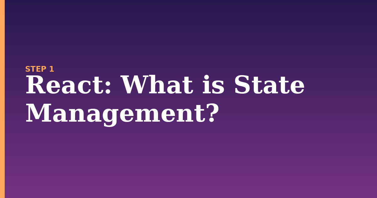 react illustration for: What is State Management?