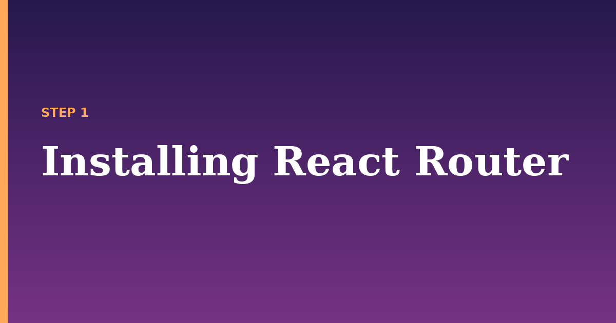 react router illustration for: Installing React Router