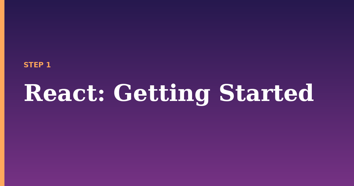 react illustration for: Getting Started