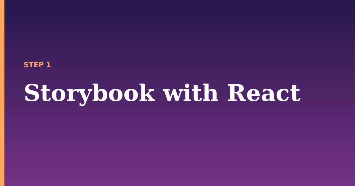 storybook illustration for: Storybook with React
