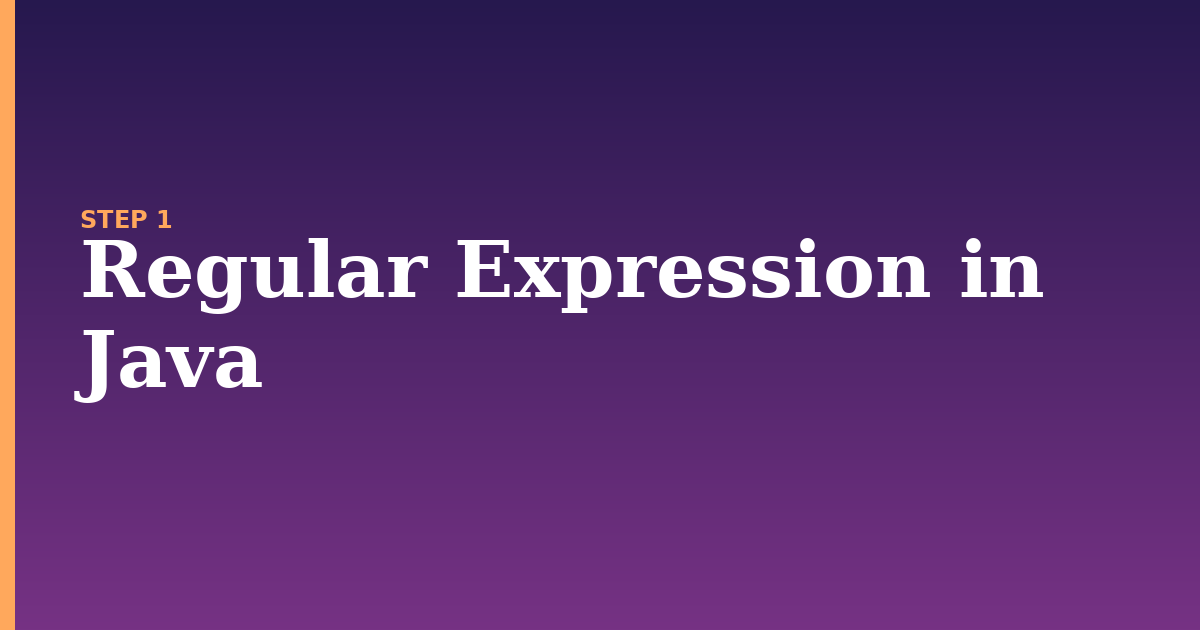 regular expression illustration for: Regular Expression in Java