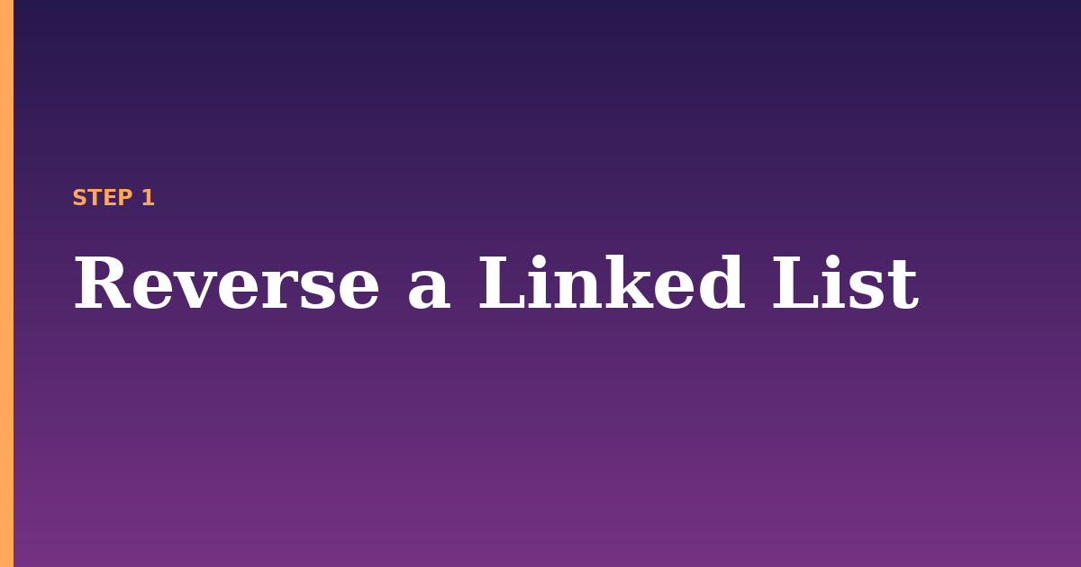 linked list illustration for: Reverse a Linked List