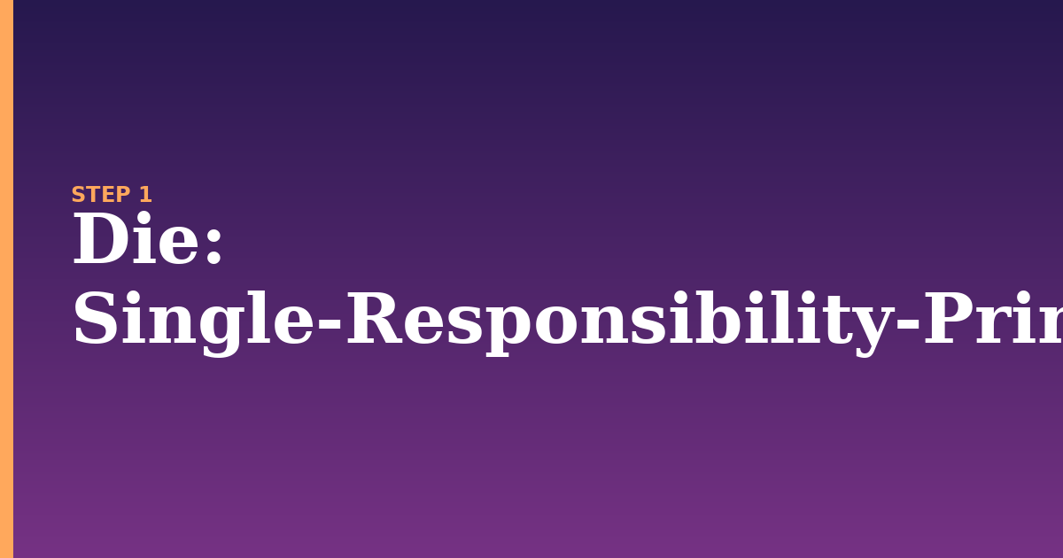 die illustration for: Single-Responsibility-Prinzip