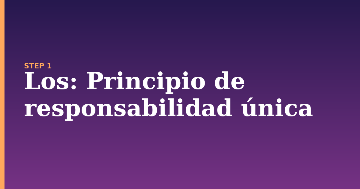 los illustration for: Principio de responsabilidad única