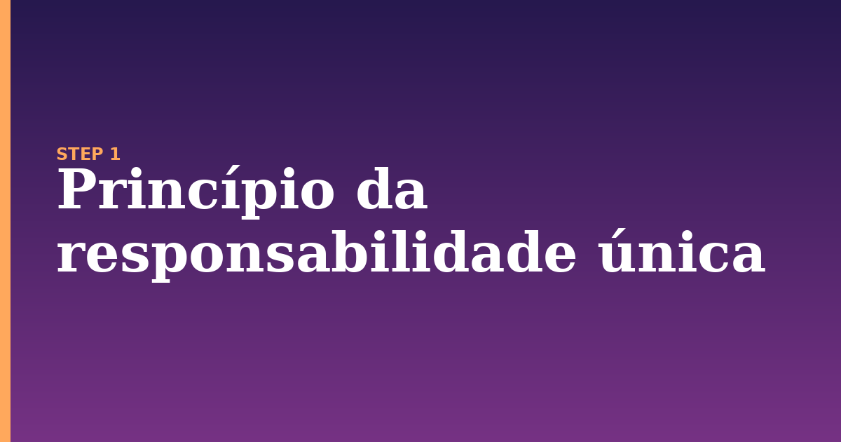 princ illustration for: Princípio da responsabilidade única