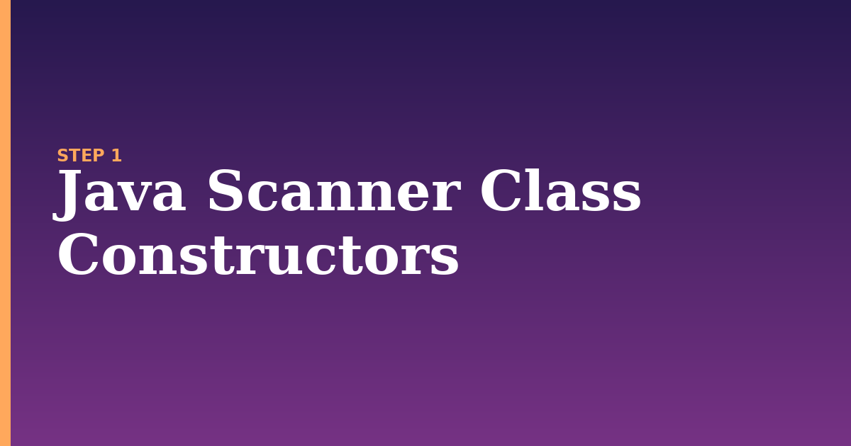 scanner class illustration for: Java Scanner Class Constructors