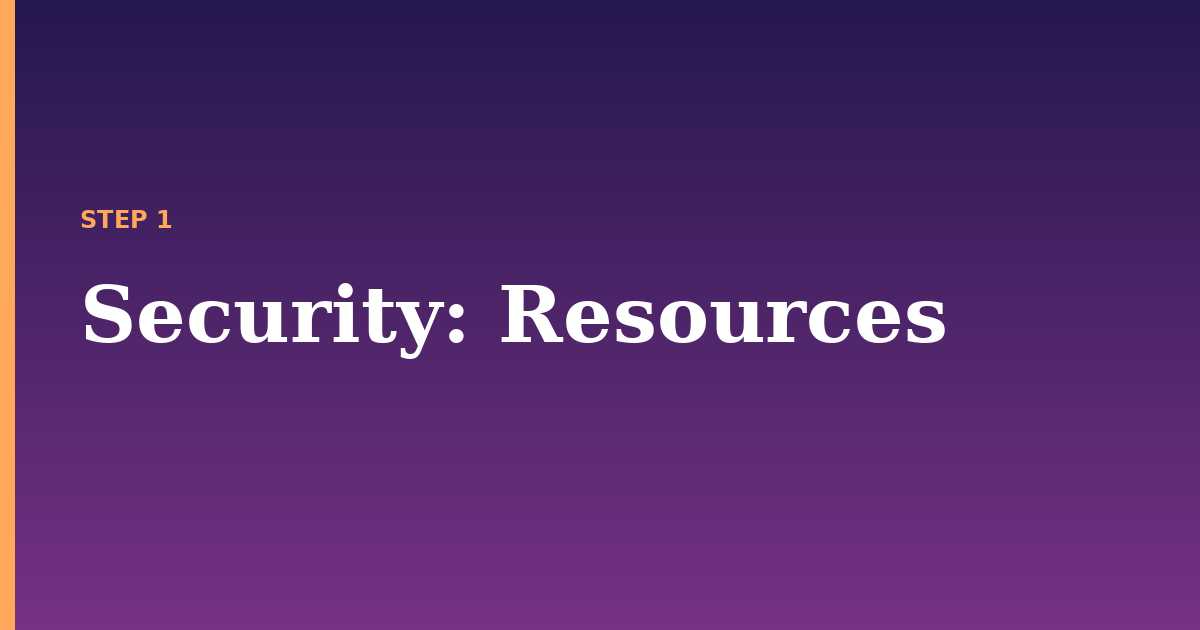 security illustration for: Resources