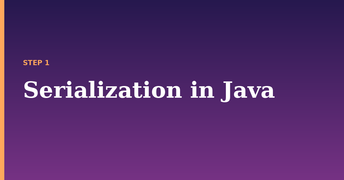 serialization illustration for: Serialization in Java