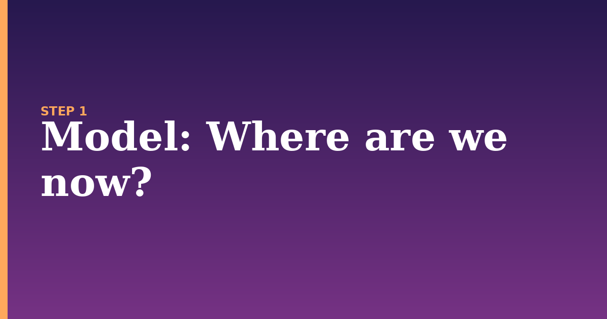 model illustration for: Where are we now?