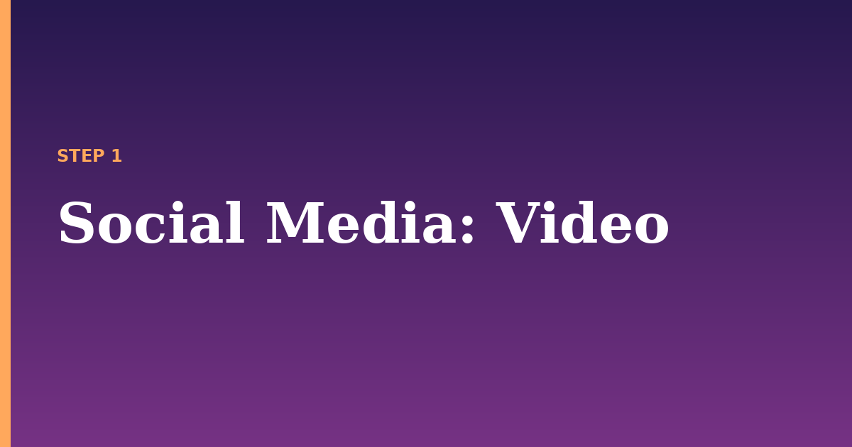 social media illustration for: Video