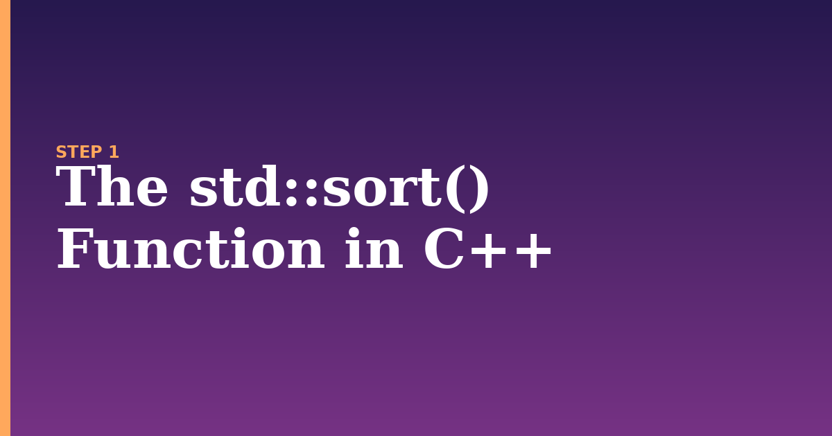 sort illustration for: The std::sort() Function in C++